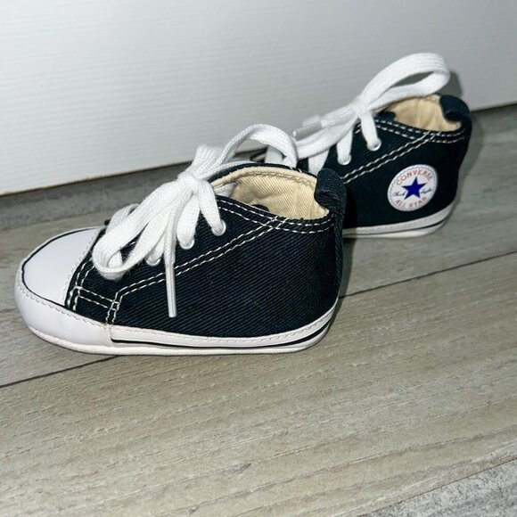 Baby Chuck Taylor All Star Cribster Canvas Black/White Size 3 - Picture 4 of 7